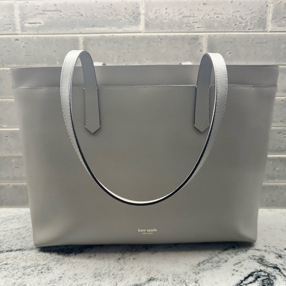 Kate Spade Molly Large Zip-Top Work Tote | Taupe - Picture 7 of 16